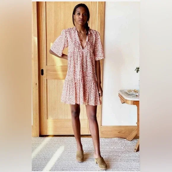 Emerson Fry | Dresses | Emerson Fry Isla Dress Sunbaked Leopard Organic  Size Ml | Poshmark